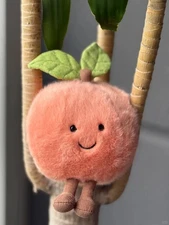 Amuseables Peach Super Cute  Soft Plush Toy With Dust Bag NWT