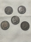 Indian Head Small Cent Lot 1887, 1892, 1899, 1905 Bronze Circulated