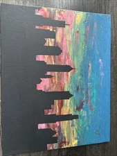 “New York Never Sleeps” Hand Painted Picture New Up-coming Artist Savanna Grace