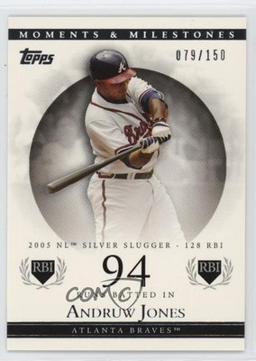 2007 Moments & Milestones Andruw Jones (2005 NL Silver Slugger 128 RBI) HOF 4ib