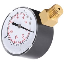 1PC Mini Pressure Gauge For Fuel Air Oil Or Water 0-4bar / 0-60psi NPT・