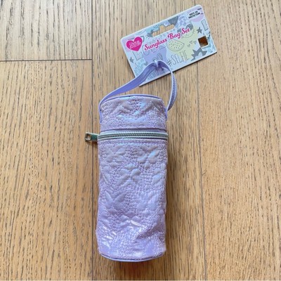 Girls Purple Cylinder Sunglass Bag For Cute Adventures 6 x3 