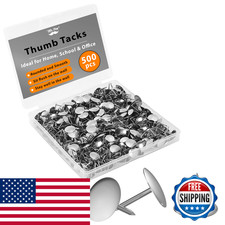 Mr. Pen Thumb Tack Flat Push Pins Silver Thumb Tacks 500 Pack