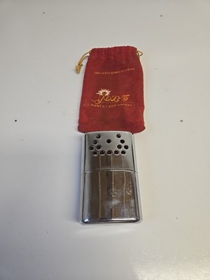 Vintage Jon-e Hand Warmer GI Giant Large Size 1965 Brushed Metal Finish