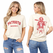 Custom Baseball Player Shirt With Kids Name  Jersey Number, Size S - 5XL