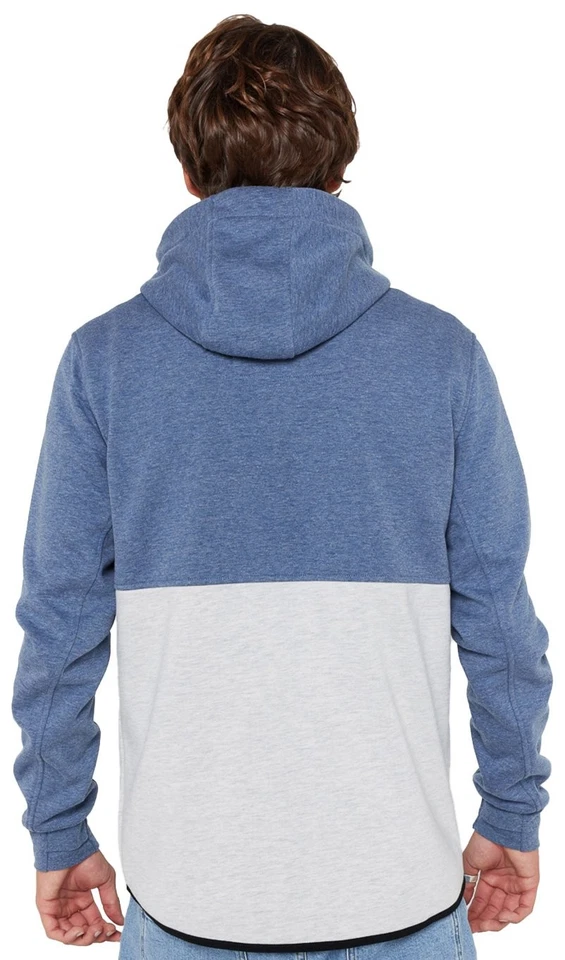 Rip Curl Departed Anti Series Fleece Zip Hoody - Navy / Grey - New - Image 2 of 2