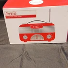 Coca-Cola Vintage Red Collectible Transistor Radio with Box Classic Memorabilia