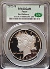 2023-S Proof Peace Silver Dollar CAC PR69DCAM First Delivery — photo 1