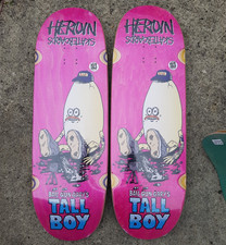 HEROIN SKATEBOARDS Bail Gun Garys Tall Boy Egg - Skateboard Deck - 10.25"