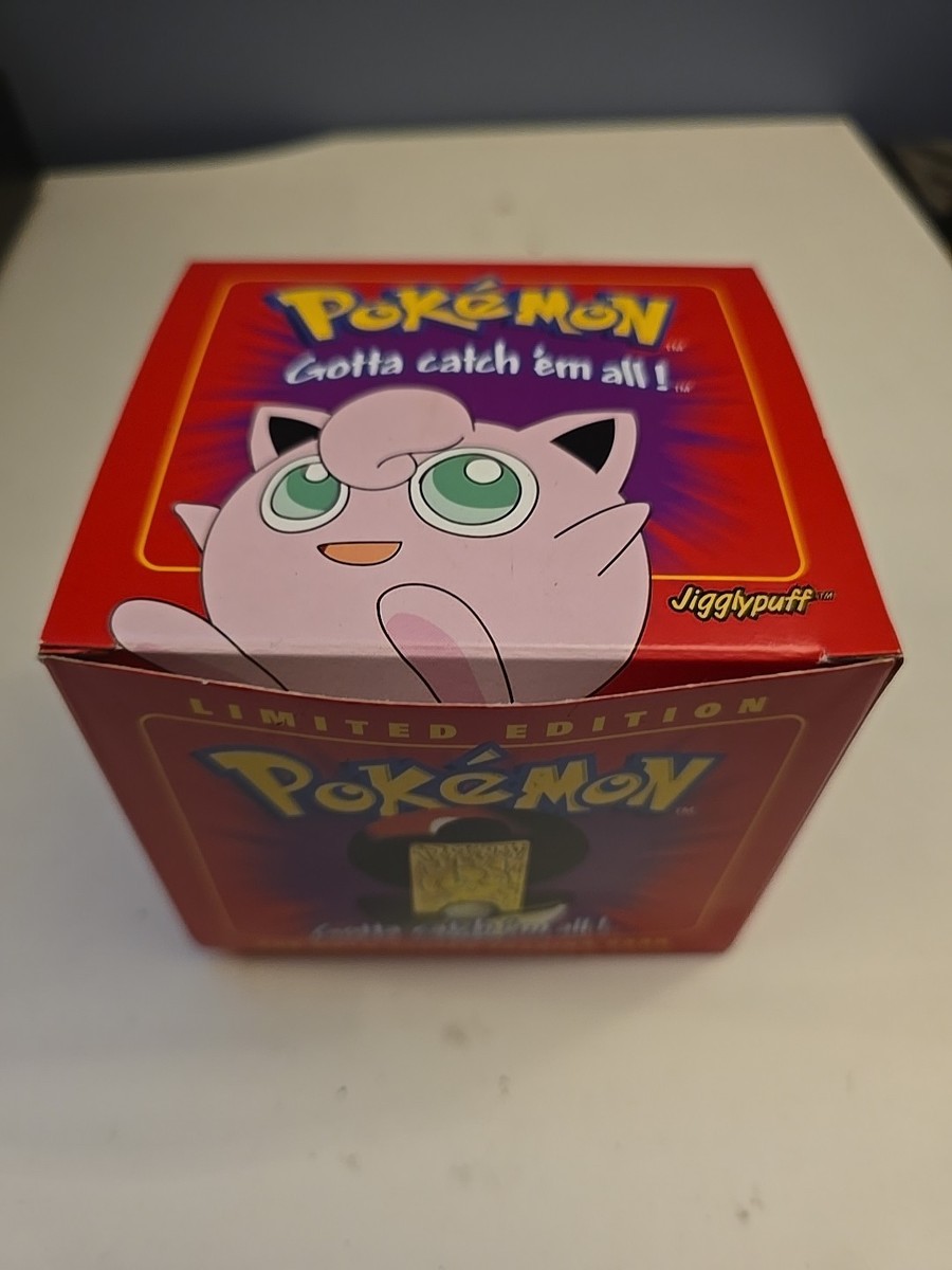 pokemon jigglypuff 23k gold-plated trading card by burger king 39 - MIB Gold Pokmon Jigglypuff 23k Gold Plated