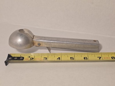 Working Vintage Arnold C Eichin Inc Cast Aluminum Ice Cream Scoop w/ Thumb Lever