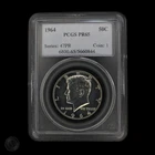 1964 Kennedy Half Dollar 50C Proof PCGS PR65 Series: 47PR Coin: 1 -E0105