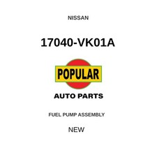 Genuine 2009-2015 Nissan Np300 Fuel Pump Assembly 17040-vk01a