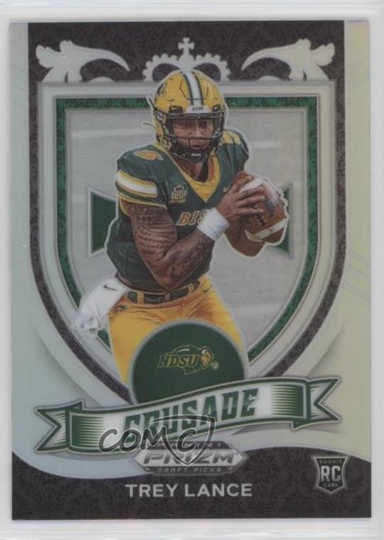 2021 Panini Prizm Draft Picks Crusade Silver Prizm Trey Lance #164 0p7