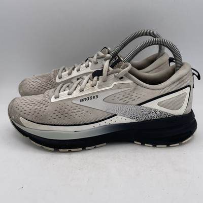 Brooks Trace 3 Womens Size 7D White Black Athletic Running Shoes Sneakers