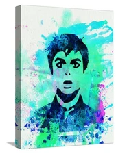 Stretched Canvas Print Legendary Green Day Watercolor by Olivia Morgan,12" x 16"