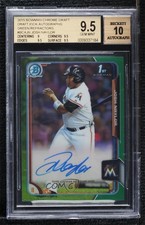 2015 Bowman Draft Chrome Pick Green Refractor 85/99 Josh Naylor BGS 9.5 Auto w3h