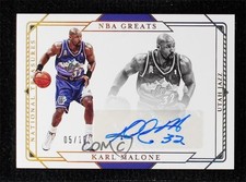 2020 National Treasures NBA Greats Signatures Gold 5/10 Karl Malone Auto HOF j3z