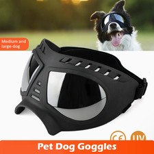 Foldable Dog Goggles for Medium Large Pet Dog Sunglasses UV Windproof Protection