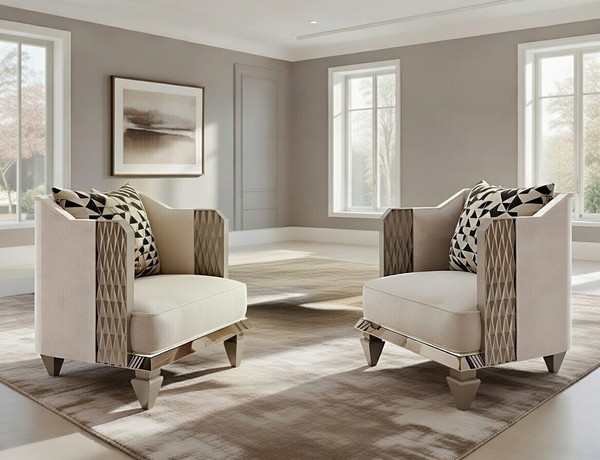 Elegante Sessel Im Modernen Stil FüR LuxuriöSe Wohnzimmer-image