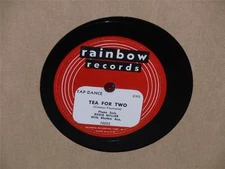 EDDIE PIANO MILLER Sidewalks Of New York/ Tea For Two 10" 78 Rainbow 70022 VG+