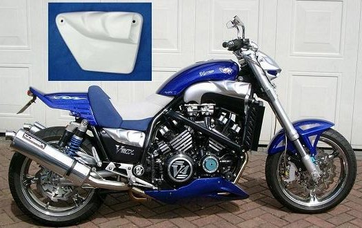Yamaha V-Max vmax vmx v-max 1200 Muscle Side Panels in