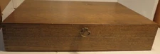 Vintage Wooden NAKEN Silverware Flatware Chest Box Storage 16 x 11.5 x 3-1/4" GU