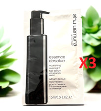 SHU UEMURA ESSENCE ABSOLUE NOURISHING OVERNIGHT HAIR SERUM 15mL/0.5 oz 3 Packet 