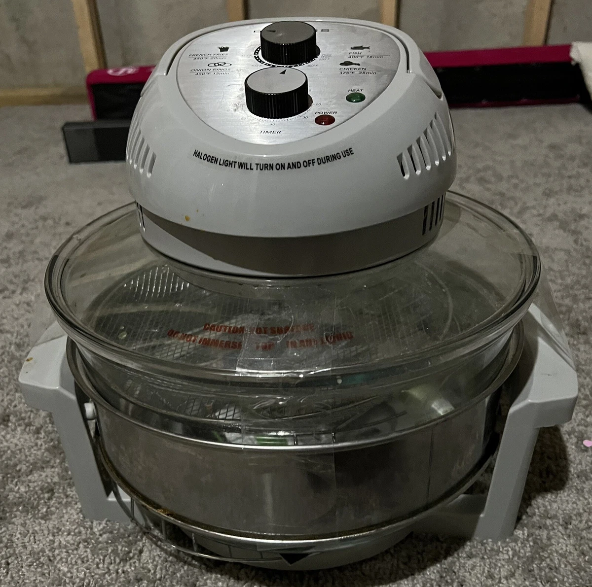 Big Boss Oil less Air Fryer 16 Quart With Extender Ring 8605