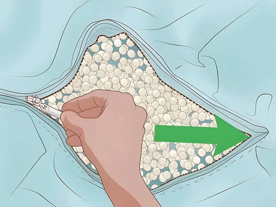 Sitzsack Sofa Stuhl Fellbezug ohne Bohnen Fell Größe XXXL Wohndeko für Kinder - Bild 3 von 4