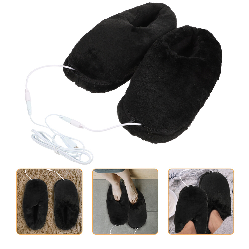 APL Ciabatte Riscaldate Elettriche Pantofole Con Riscaldamento Elettrico Donna