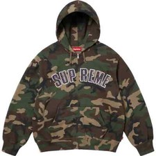 Supreme B.B. Simon Zip Up Hooded Sweatshirt Woodland Camo