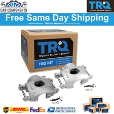 TRQ Front Disc Brake Caliper with Hardware LH RH Pair For 1978-1996 Chevy GMC