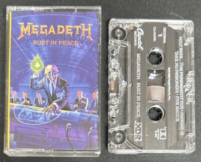 Megadeth Rust In Peace Cassette Holy Wars Hangar 18 Tornado Of