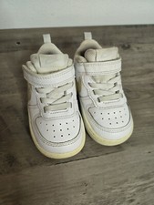 Nike Court Borough Low 2 Toddler Size 6C Triple White Sneakers Shoes