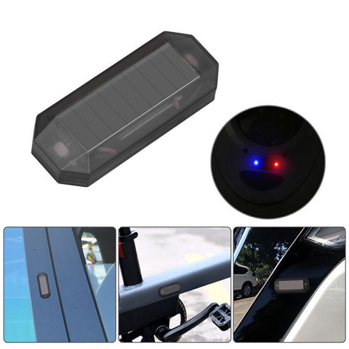 Solar Car Lights LED Flash Light Anti-theft Safety Warning Light Red & Blue - Picture 8 of 17