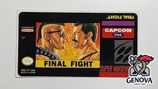 Final FIght Snes Replacement Game Label Sticker Precut