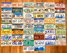 Complete 50 State License Plate Collection in Good Condition