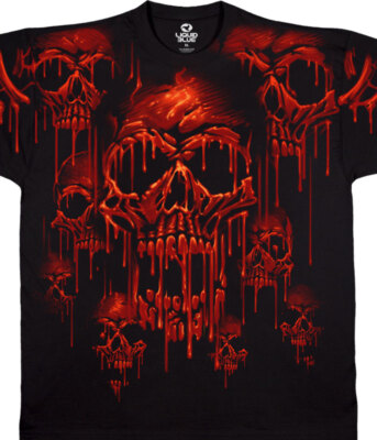 Acid Rain Skulls T-shirt