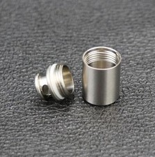 EDC 1 PC Mini Pure Titanium Waterproof Pill Box Outdoor Storage Keychain Pendant