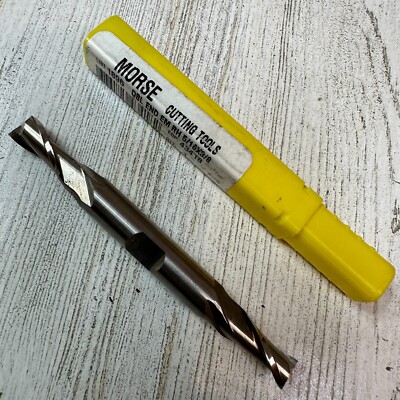Morse 43418 5/16'' Double End 2-Flute End Mill 3-1/8'' OAL 3/8'' Shank