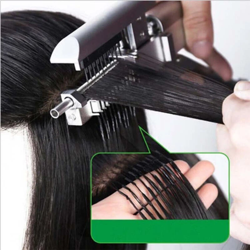 6D Extension Machine Salon Fusion Tool Connector Human Hair Extension Kit  Set