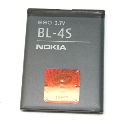 Nokia BL-4S Battery Pack 3.7 Volts for 2680 3600 Slide 7610 Supernova Cellphone