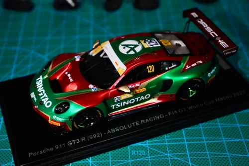 SPARK Model 1/43 2023 Macau GT Porsche PORSCHE GT3 R 120 # Tsingtao Beer - Picture 1 of 5