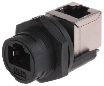 Amphenol Cat5e 8/8-Wege rechter Winkel Panelmontage STP RJ45 modulare Klinke Buchse