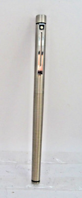 Sheaffer Vintage White Dot Slim Brushed Chrome #1001 Targa Rollerball Pen-new