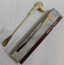 DUCK HUNTING BOOT HORN by SWANK Duck Shoe Horn NEW In Box Solid Brass