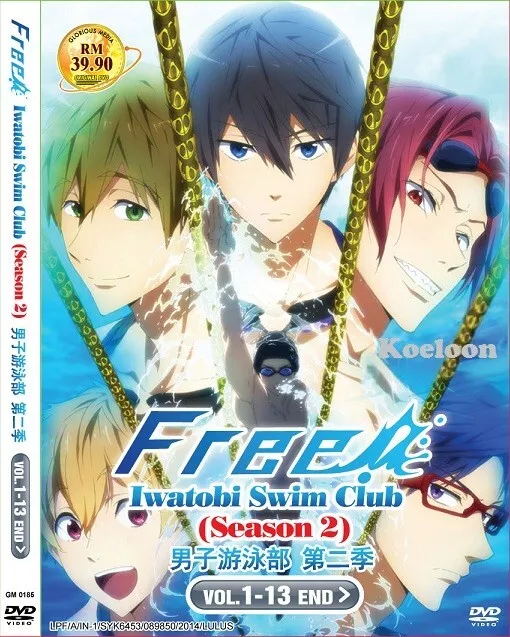 Anime DVD English Dubbed Iwatobi Swim Club Season 1 & 2 OVA for