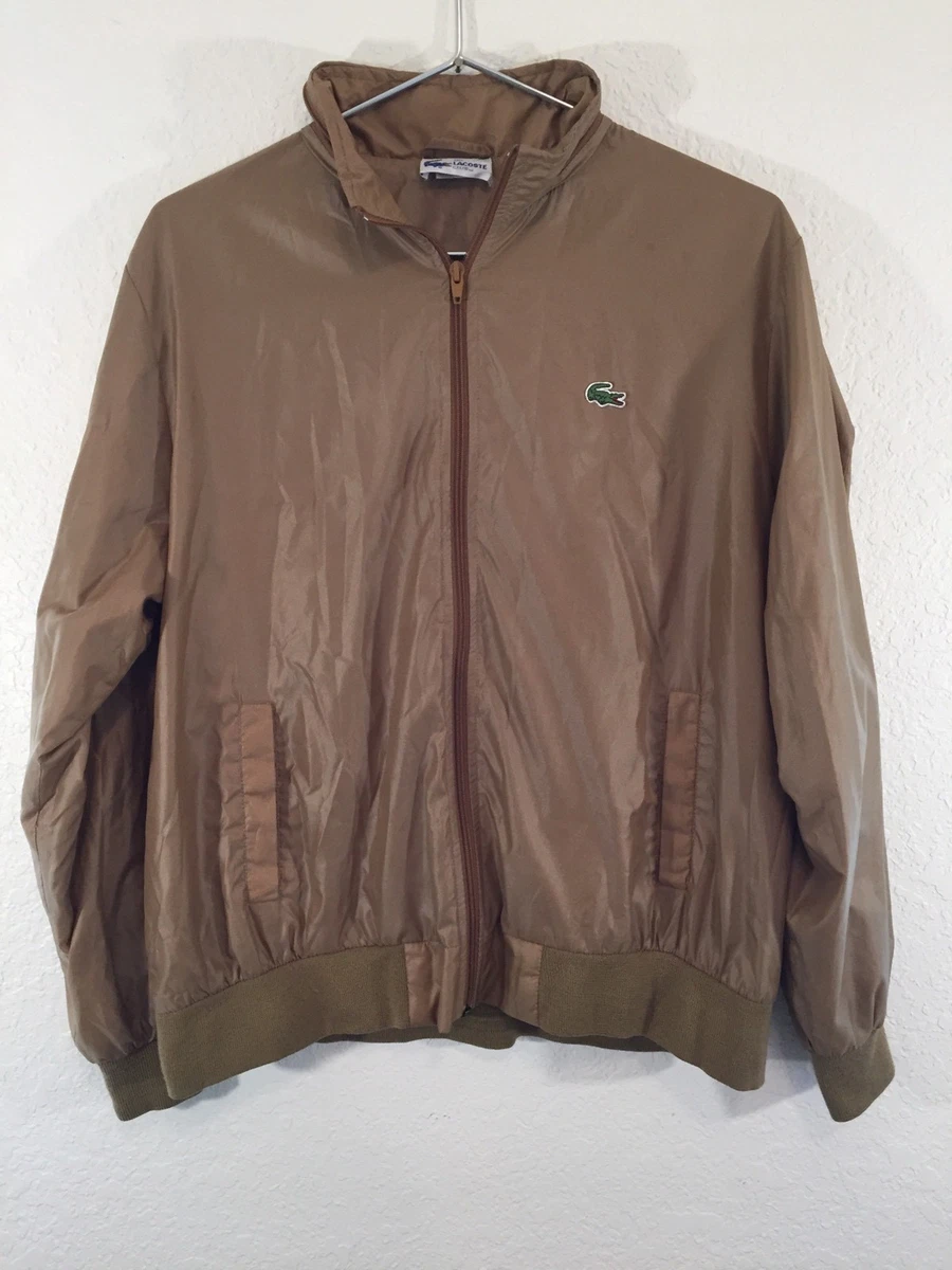 Vintage The Lacoste Club Men's Light Brown Lightweight Windbreaker Jacket  Large | eBay