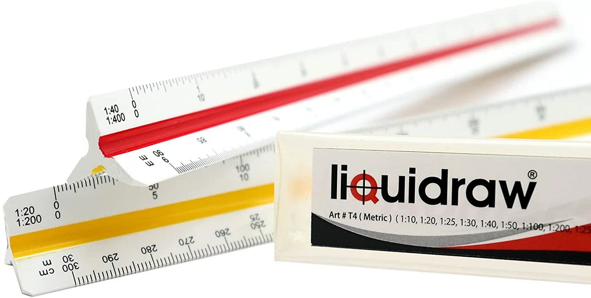 Metric triangular scale ruler deals